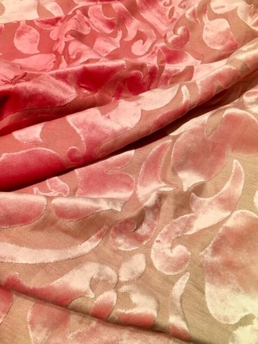 Chivasso stoff samt rose - , "rose