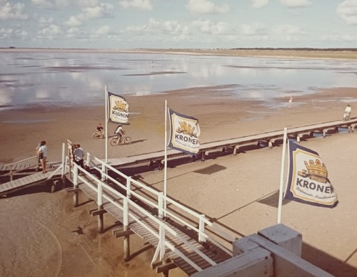 Peter ording strand fahnen - peter,