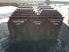 antike Holzbox, Sumatra Schmuckbox, Zigarrenkiste