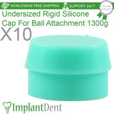 10x Dental Untergroße Hartsilikonkappen für Kugelbefestigung 1300g