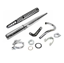Auspuff Krümmer Auspuffanlage Abgasanlage Set für Simson Enduro S51, S51E, S70E