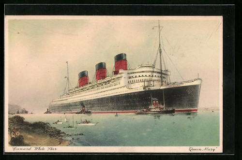 Passagierschiff cunard - ak,
