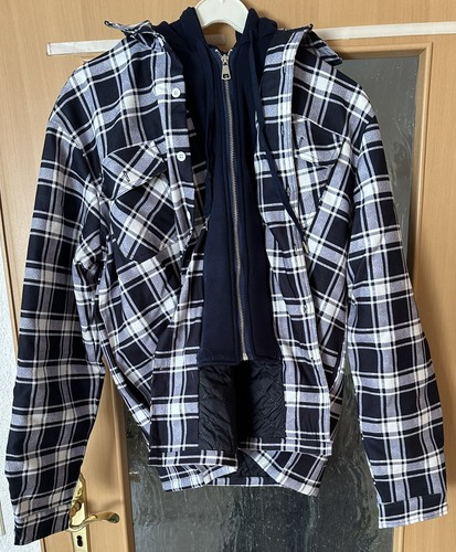 Karierte flanelljacke mit - karierte,