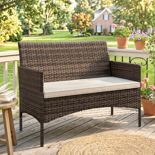 Outsunny gartensofa sitzer - gartensofa, 2-sitzer