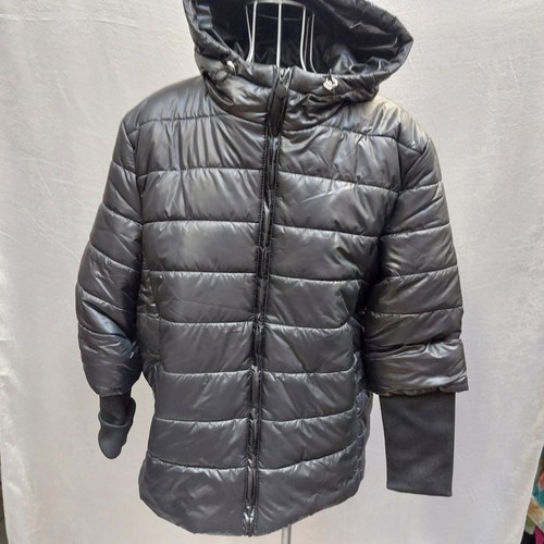 Jacke mantel schwarz kapuze - schwarz,