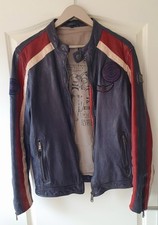 Camp David Lederjacke - Biker Jacke, Gr. L 