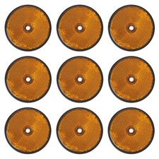9 x Reflektor Orange rund Ø60