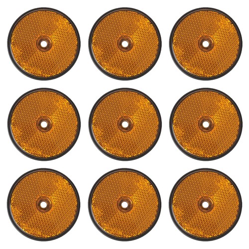 Reflektor orange rund - 9,