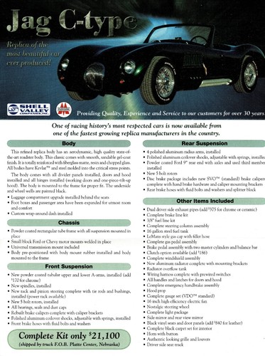 Shell valley jag type kit - shell,
