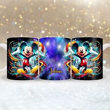 Tasse mit Mickey Maus Disney Art mit Name personalisierbar, Kaffeebecher