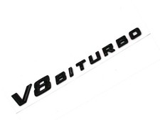 V8 Biturbo Emblem Schwarz Auto