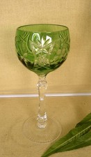 1 Weinrömer  Überfangglas smaragdgrün