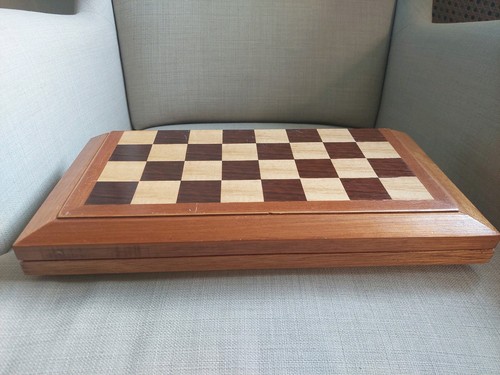 Vintage holz schachspiel 40x40 - vintage,