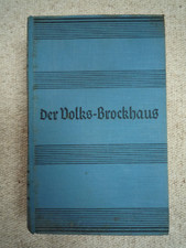 Der Volks-Brockhaus Sachwörterbuch 4.Auflage 1936