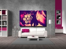 LEINWAND BILD ER XXL POP ART MAGNUM REVOLVER TROMMEL PISTOLE WAFFE  BIS 150x90