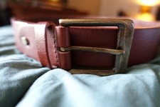 Gusti Ledergürtel in Braun Gr. 115 cm - echtes Leder Breite: ca. 3,8 cm