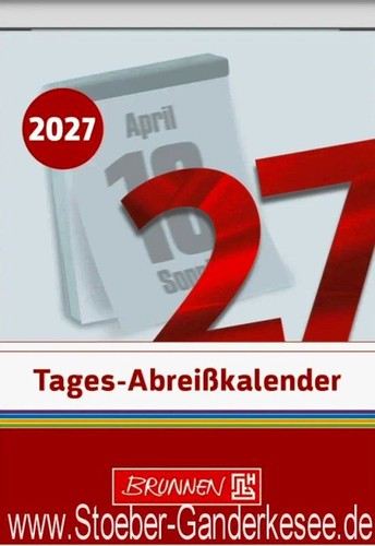 Tagesabreißkalender 2027
