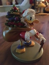 Disney Disneyland Paris Dagobert Duck Figur - Statue Dagobert Duck Weihnachten