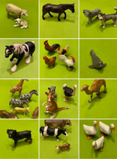 schleich Schaf Lamm Pferd Hahn Kuh Rottweiler Strauß SAFARI Robbe Wolf Huski