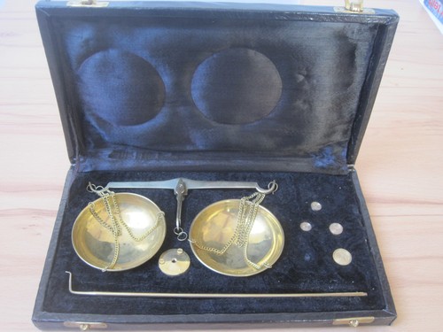 Alte feinwaage goldwaage - -,