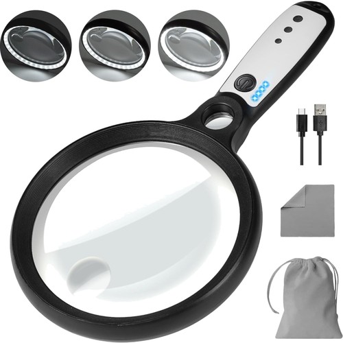 Lupe mit licht usb - mit, aufladbar