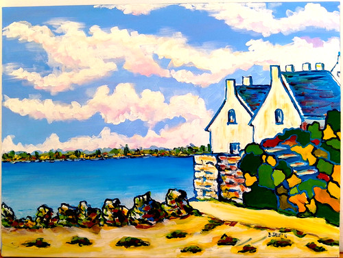Bretagne acryl auf - "en,