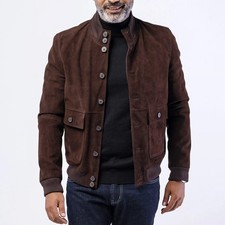 Lederjacke Herren dunkelbraun