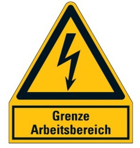 Aufkleber grenze - aufkleber, "grenze