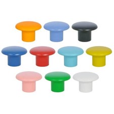 Möbelknopf bunt Kunststoff Knöpfe Türgriff Ø 32x22 Möbelknauf Türknauf Knäufe