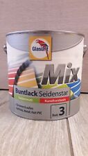 19,96€/L Glasurit Buntlack Seidenstar 2,5L Holz-Metall-Hart-PVC-Bunt-Lack (A548)