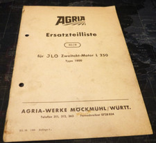 Orig.Agria Ersatzteilliste