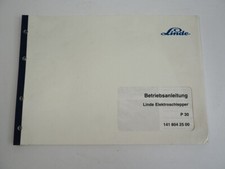 Linde P30 Elektroschlepper Betriebsanleitung Bedienungsanleitung Wartung 1999