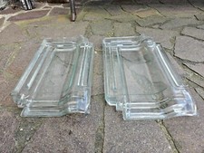 2x Glasdachziegel 1779/ Lichtpfanne/ Lichtziegel/ Glasziegel/ Dachziegel/ Ziegel