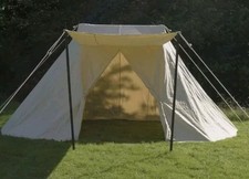 Battlemerchant Sachsenzelt 4x6m Zelt Canvas Mittelalter Larp Reenactment...