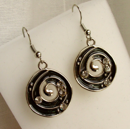 Ohrringe strass glitzer - ohrringe,