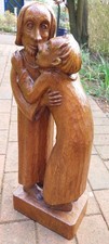Skulptur aus Holz geschnitzt