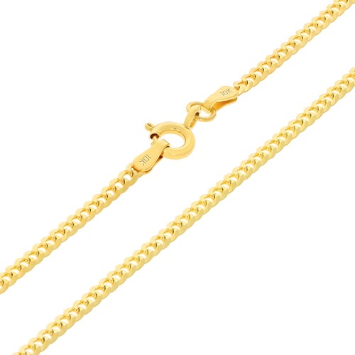 10k gelbgold 2mm solide curb - gelbgold,