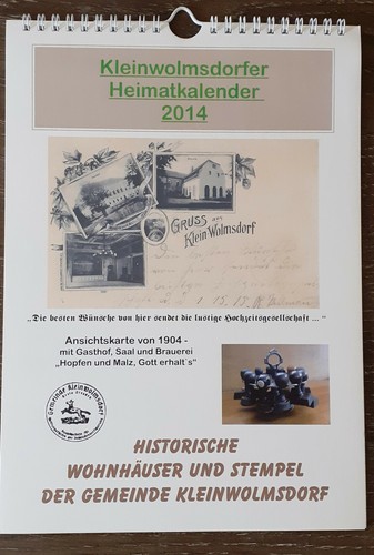 Kleinwolmsdorf heimatkalender - kleinwolmsdorf,,