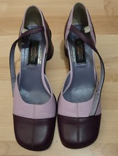 Damen Sandalen 38 Leder Blockabsatz Flieder Lila 5th Avenue Deichmann