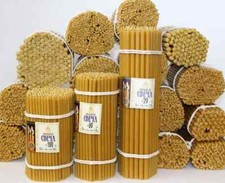 25-500 Kerzen Bienenwachs 100 % geweiht восковые 100 % свечи церковные освящены