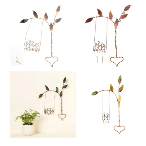 Metal wall decor couple - wall, on