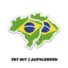 2x Aufkleber Länderfahne
