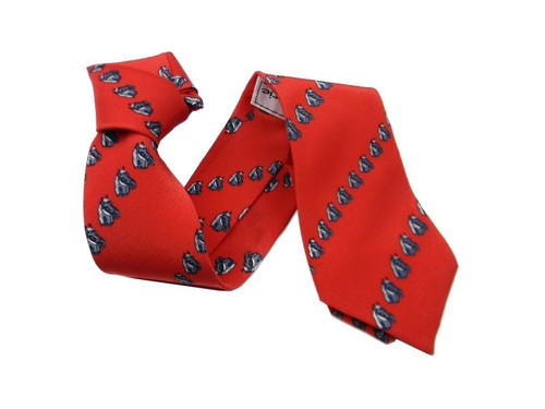 Krawatte rote crepe aus - rote,