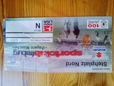 SC FREIBURG – Gebrauchte Eintrittskarte 100 Jahre BAYERN MÜNCHEN