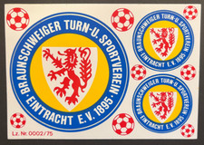 Eintracht Braunschweig Aufkleber Sticker Set - 3 Logos Bundesliga Fussball #573