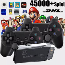 45000+ Retro Videospielkonsole 4K HD TV Spiel Stick mit.2 Wireless Controller DE