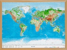 Welt, Reliefkarte Gross