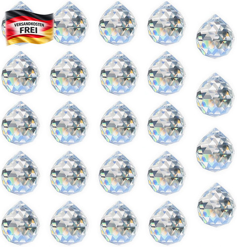 Kristallkugel anhänger 20mm - kristallkugel,