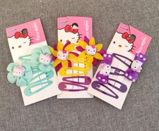 Hello Kitty Haarklammern Lila Türkis Neu