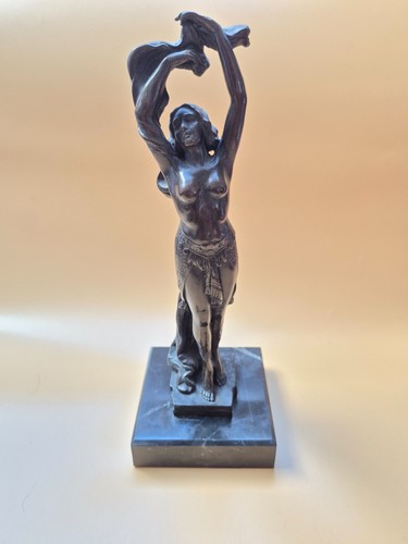 Bronzefigur statue art deco - bronzefigur,